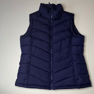 Faded Glory |Blue Polyester Short SleevePuffer Jacket | L (12-14)